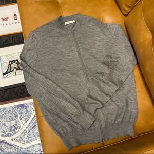 SuitSupply zip up bomber shirt